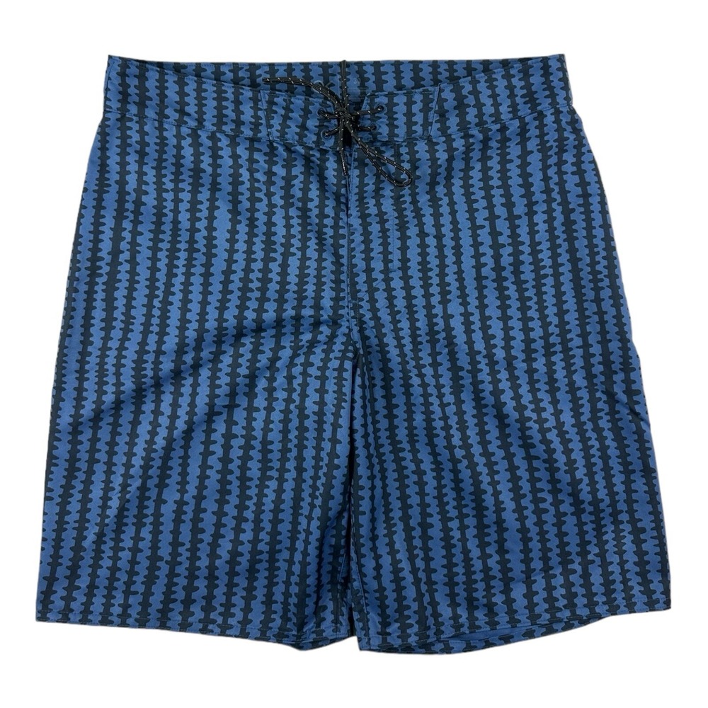 Outerknown Kelly Slater Clean Slate Board Shorts Swim Trunks Blue Plaid Mens 30